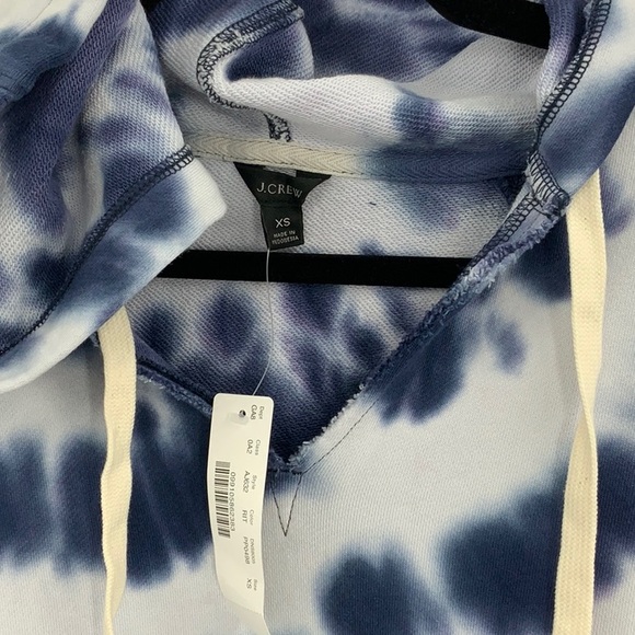 J.Crew TIE-DYED HOODIE IN ORIGINAL COTTON TERRY XS - Picture 4 of 4